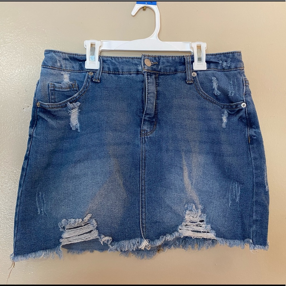 Denim Mini Skirt